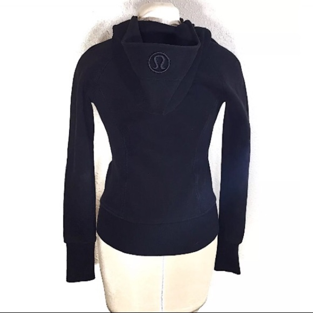 Lululemon Black Zip Up Athletic Jacket Size 4